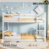 Bellemave® Twin Size Bunk Bed with Ladder - Bellemave